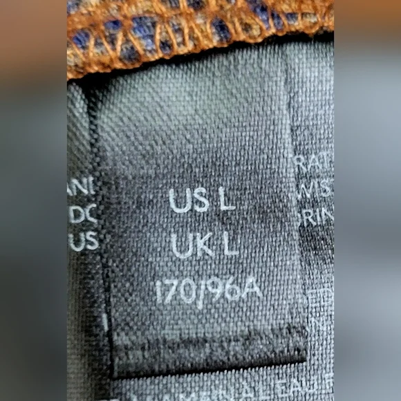 Urban Outfitters Gold & Blue Paisley Print Shift Dress | Size Large - Picture 5 of 6